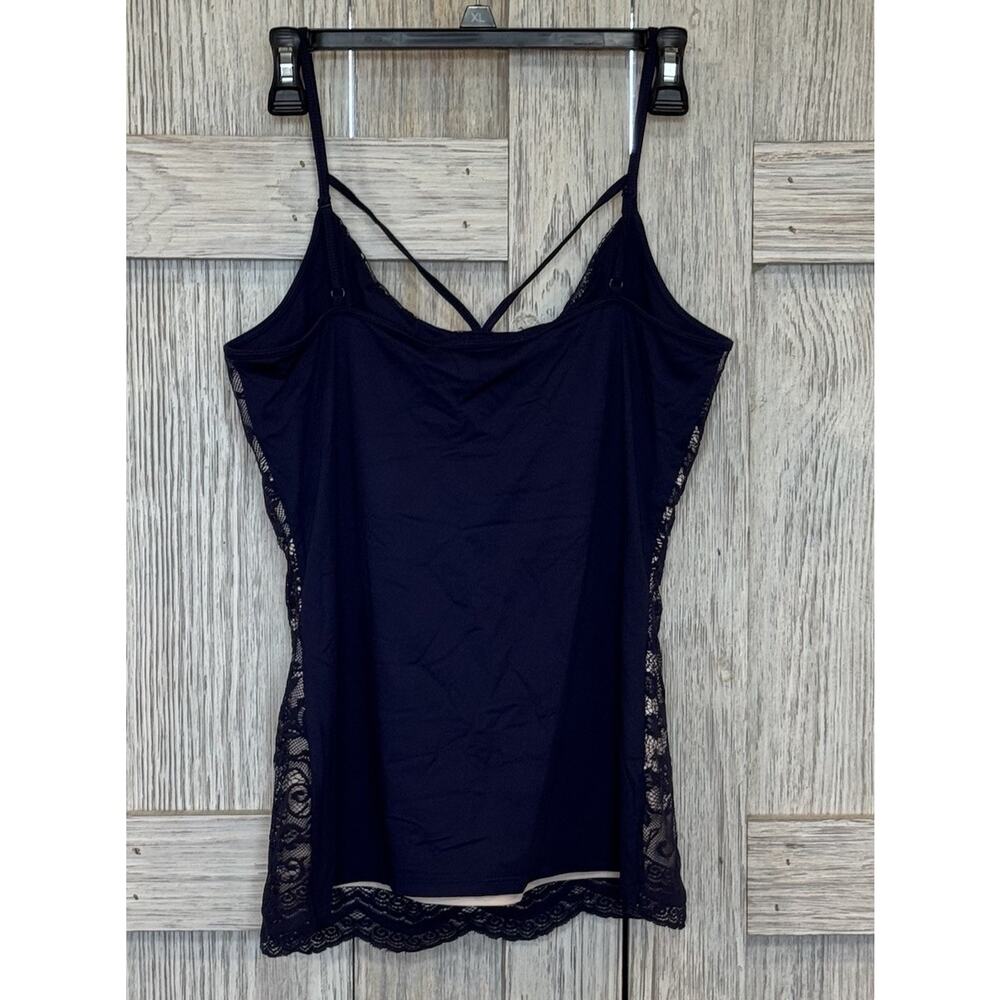 Boston Proper Womens Strappy Size M Lace Made To Be Seen Cami Blue Lined Sexy - Picture 2 of 6